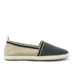 Walk London Nappa Espadrille Black Canvas Cheap