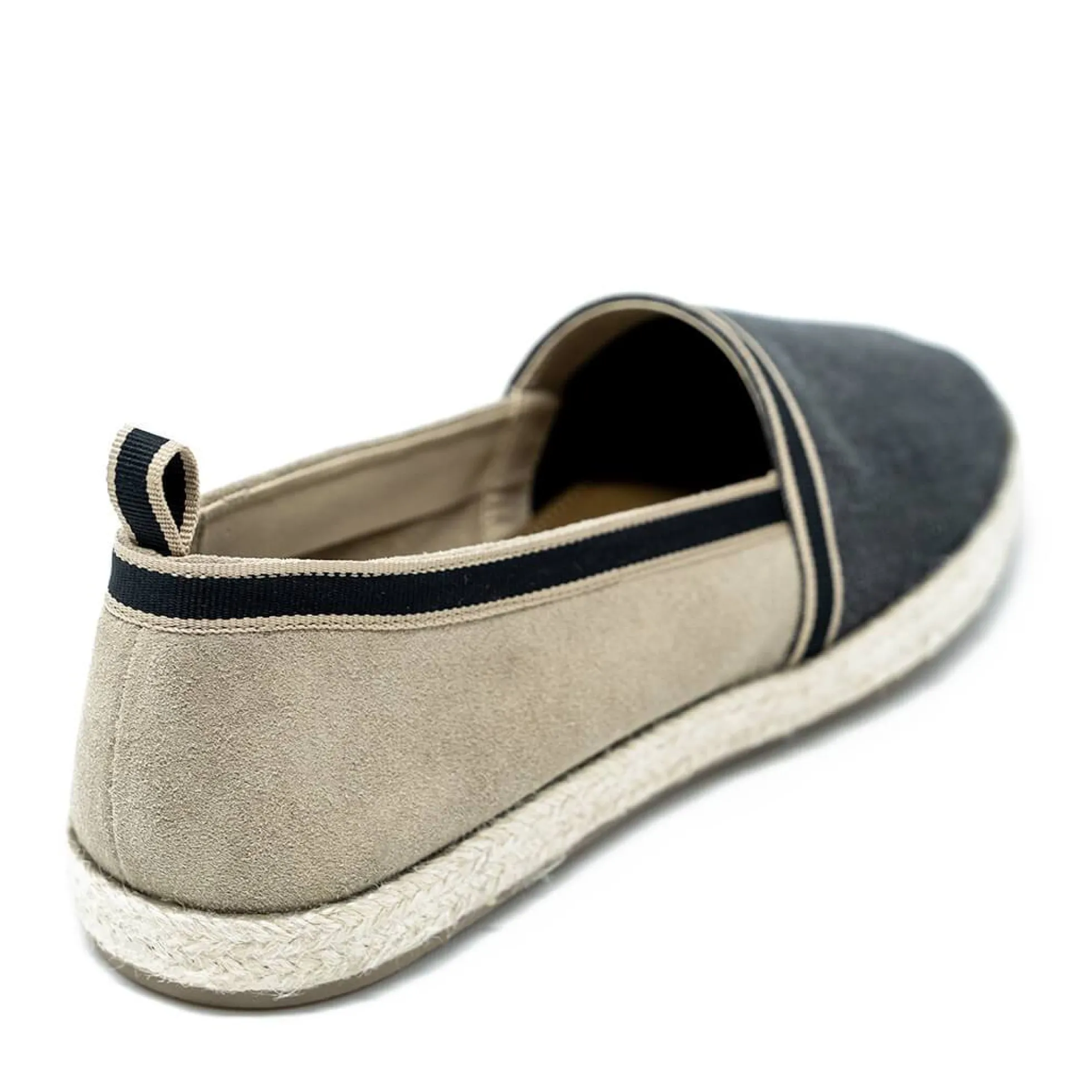 Walk London Nappa Espadrille Black Canvas Cheap