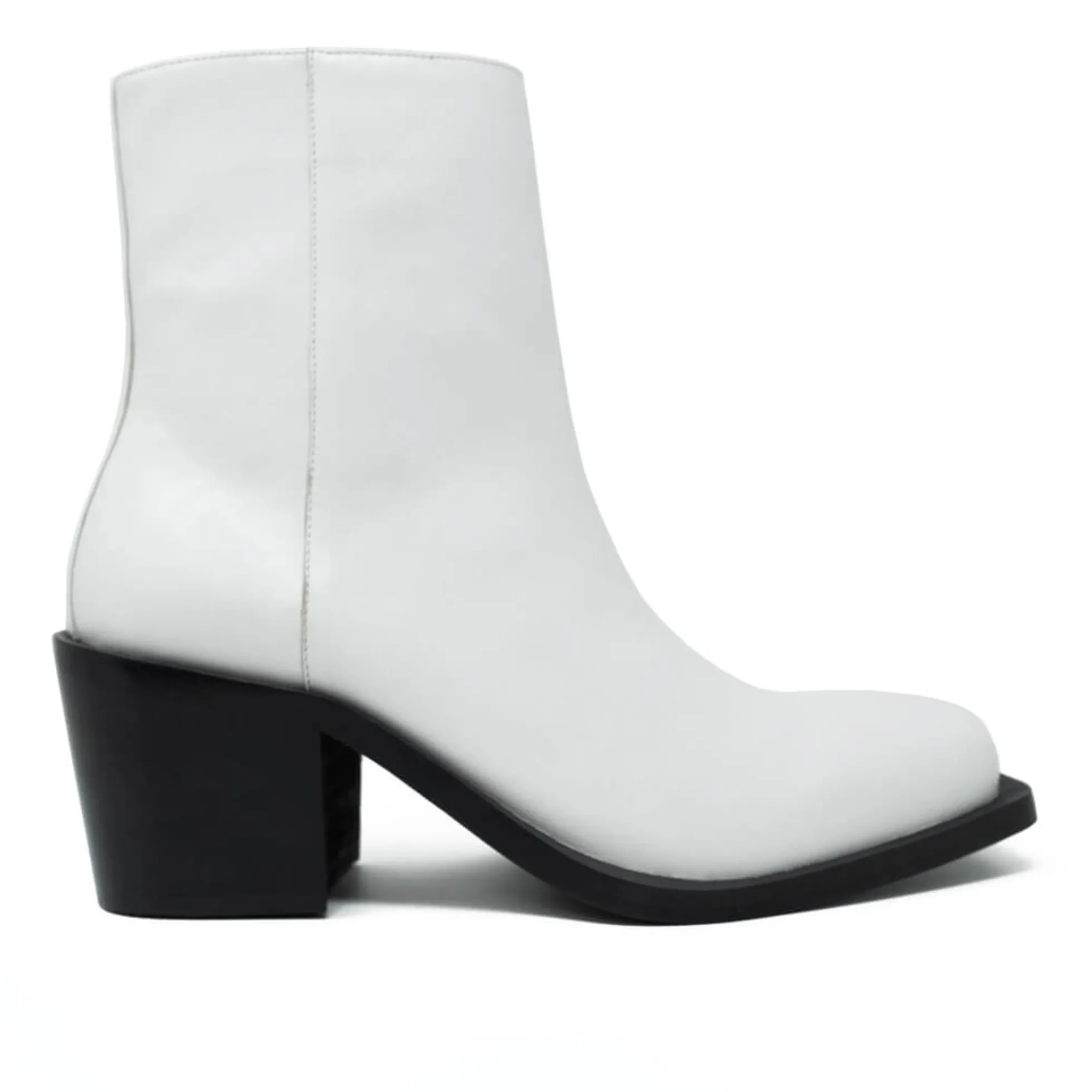 Walk London Nola Inside Zip Western Boot White Flash Sale