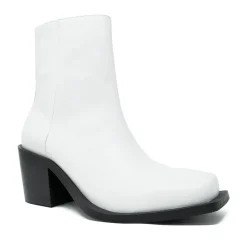 Walk London Nola Inside Zip Western Boot White Flash Sale
