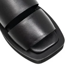 Walk London Oslo Strap Sandal Black New