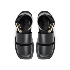 Walk London Oslo Strap Sandal Black Shop
