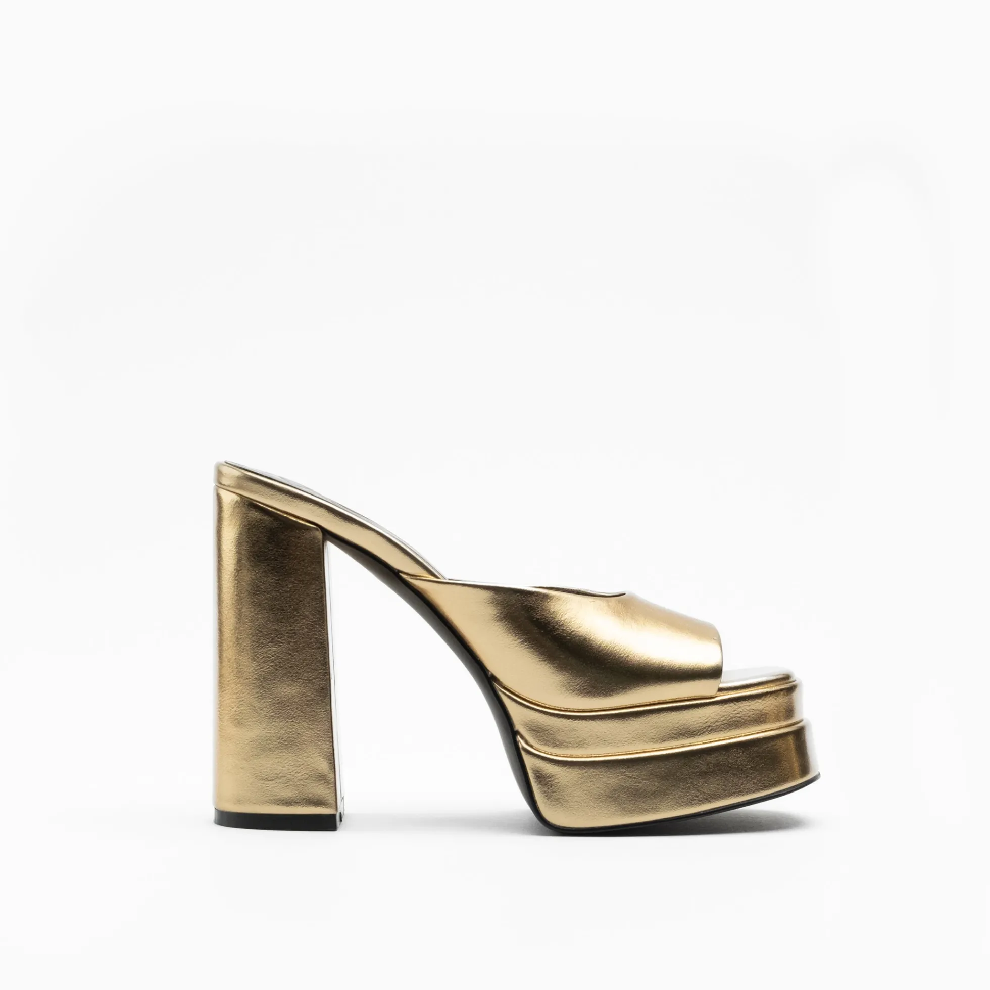 Walk London Phoebe Platform Mule Gold Hot