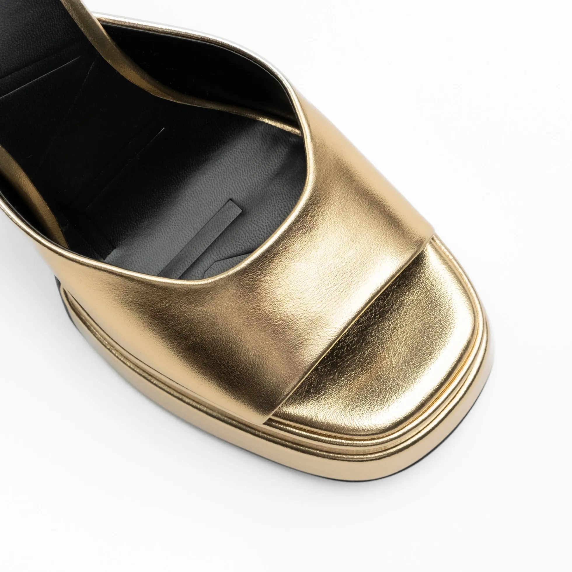 Walk London Phoebe Platform Mule Gold Hot