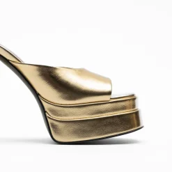 Walk London Phoebe Platform Mule Gold Hot