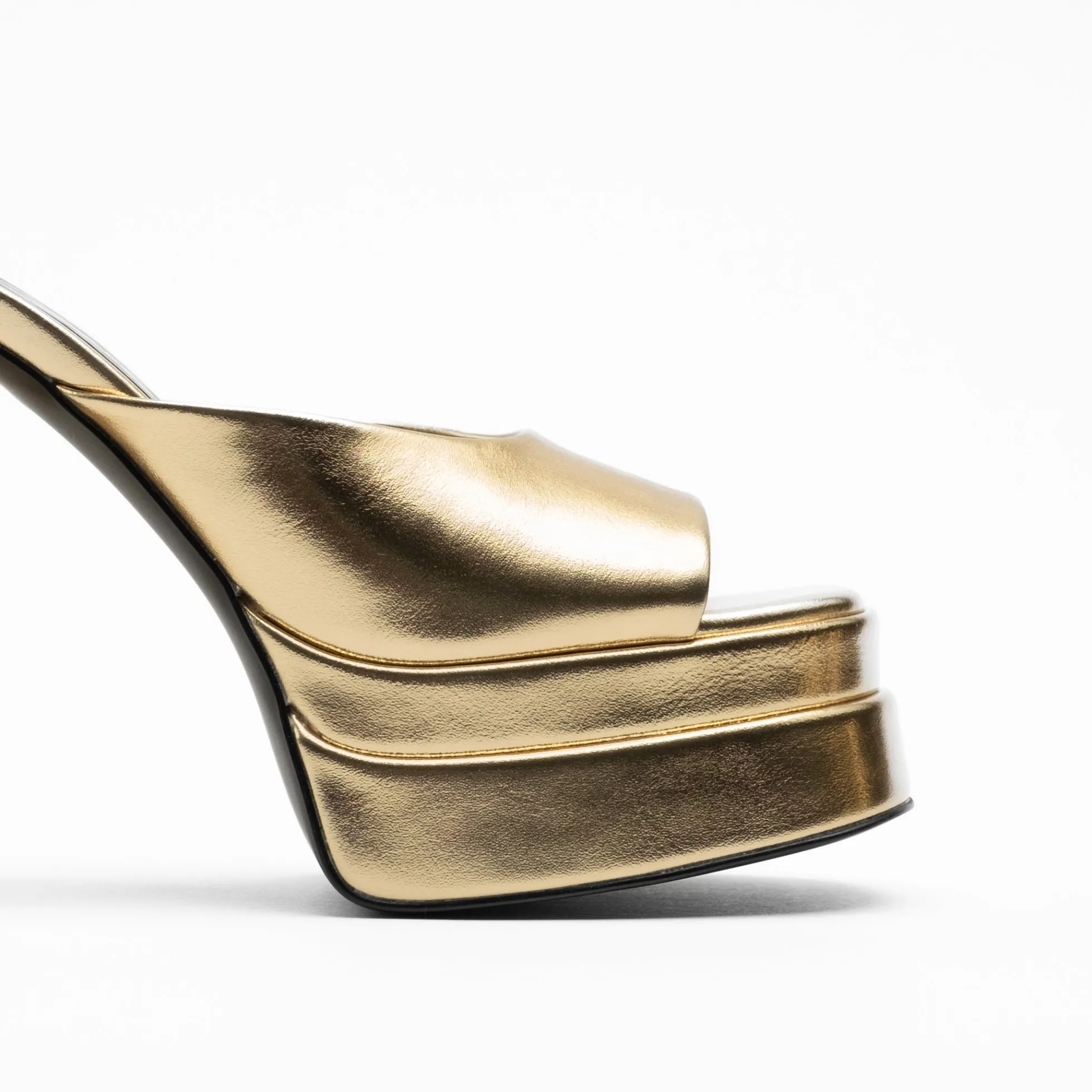 Walk London Phoebe Platform Mule Gold Hot