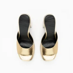 Walk London Phoebe Platform Mule Gold Sale