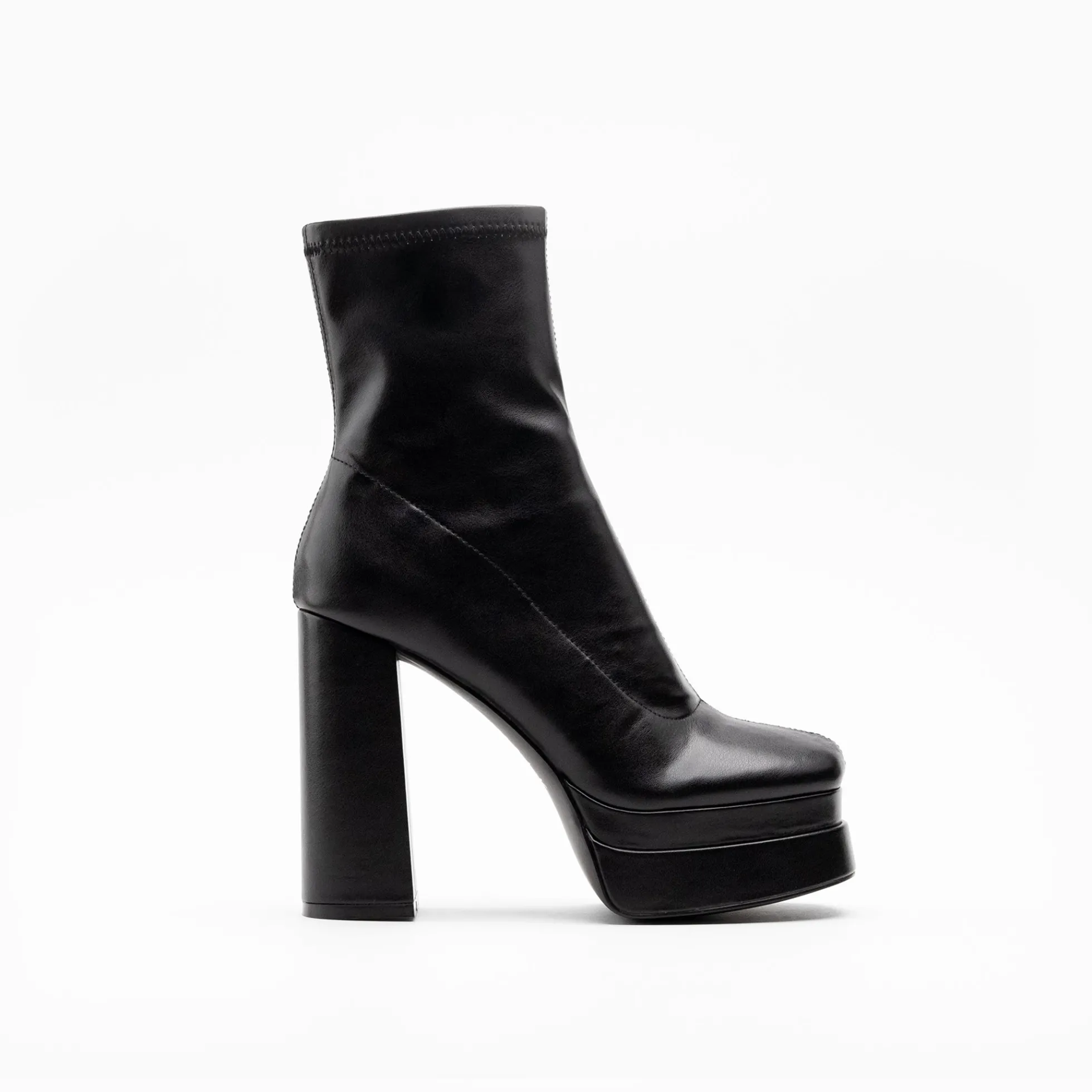 Walk London Phoebe Platform Sock Boot Black Shop