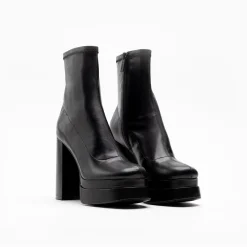 Walk London Phoebe Platform Sock Boot Black Shop