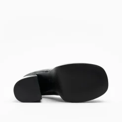 Walk London Phoenix Ankle Strap Court Platform Heel Black Store