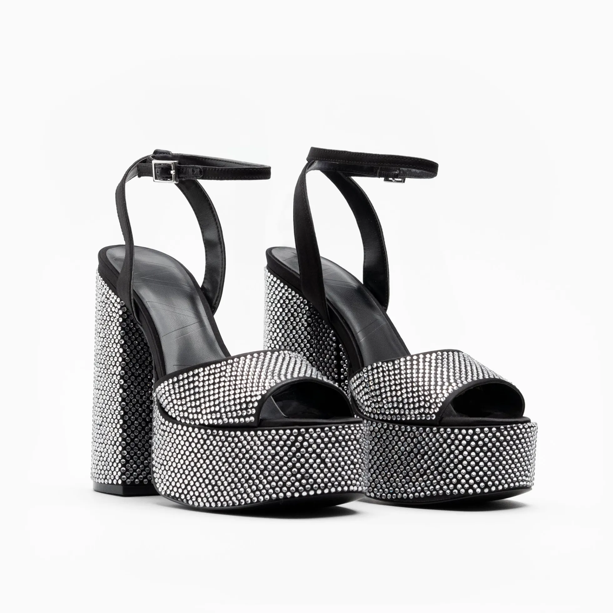 Walk London Phoenix Heeled Platform Sandal Black Store