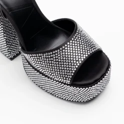 Walk London Phoenix Heeled Platform Sandal Black Store