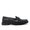 Walk London Riva Embossed Penny Loafer Black Shop