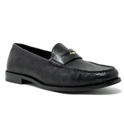 Walk London Riva Embossed Penny Loafer Black Shop