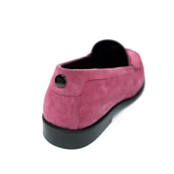 Walk London Riva Saddle Loafer Pink Suede Discount