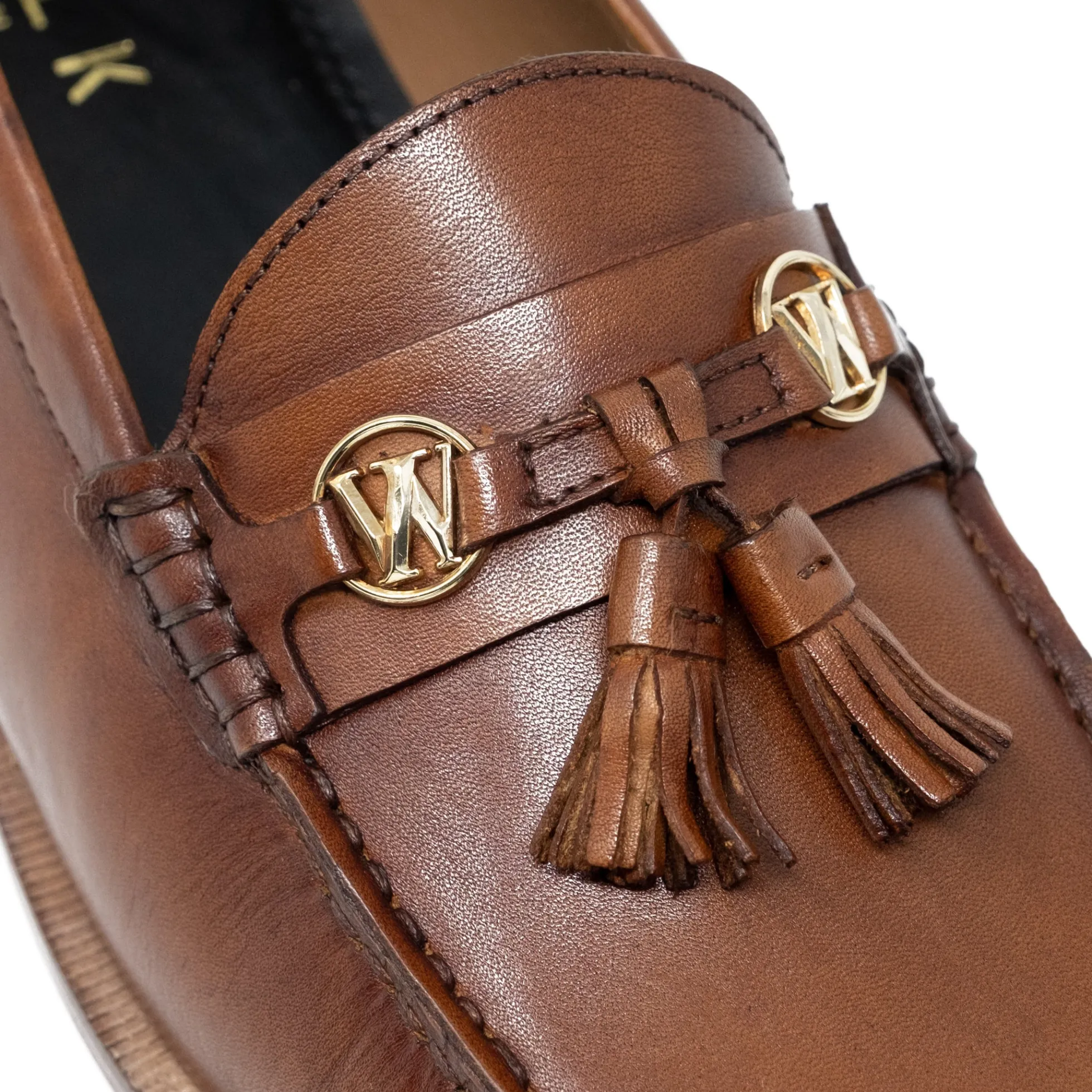Walk London Riva Tassel Loafer Tan Leather Best Sale