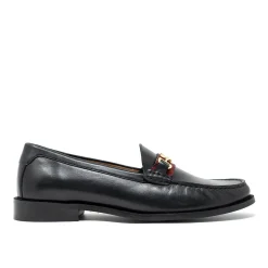 Walk London Riva Trim Loafer Black Leather Store