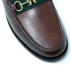 Walk London Riva Trim Loafer Brown Leather Fashion