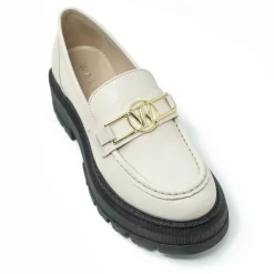 Walk London Roxy Mono Trim Loafer Off White Online