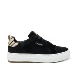 Walk London Sahara Sneaker Black / Zebra Discount