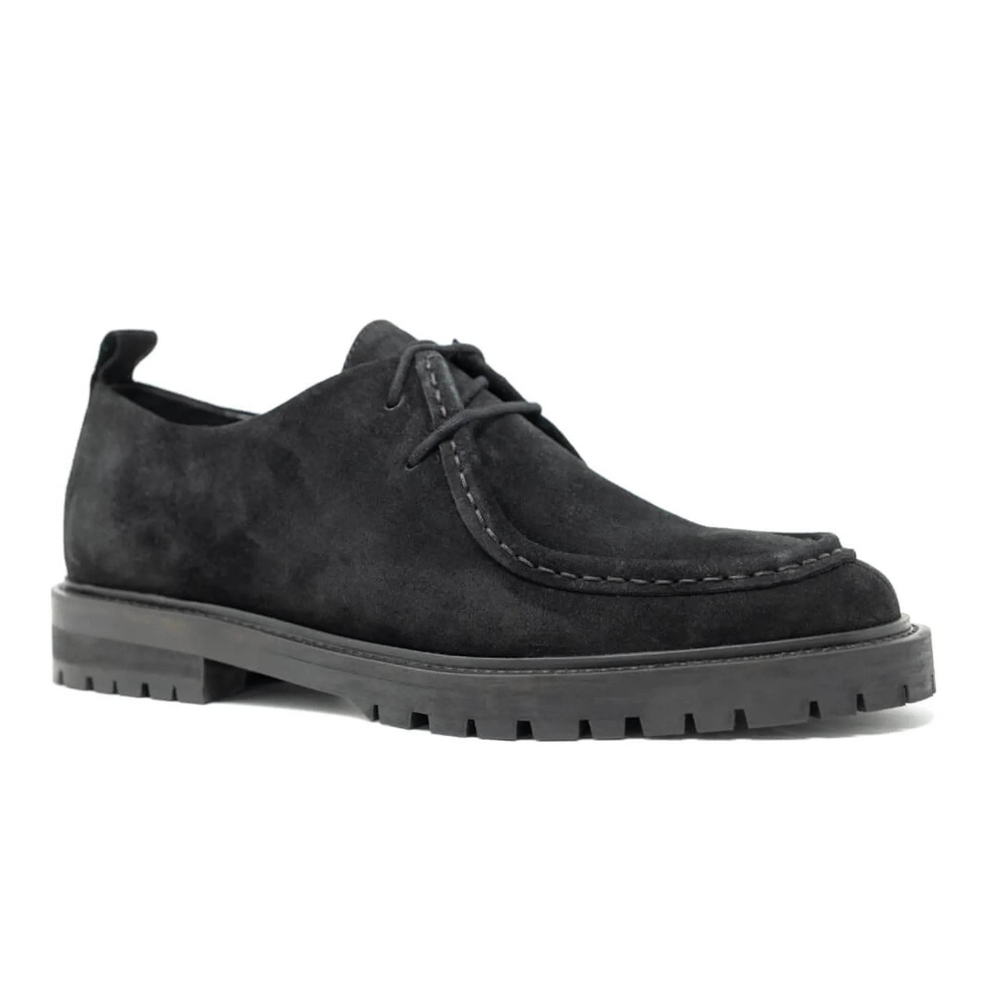 Walk London Sean Apron Shoe Black Suede Outlet