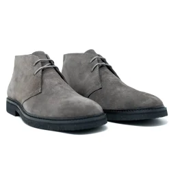 Walk London Slick Desert Boot Grey Suede Discount