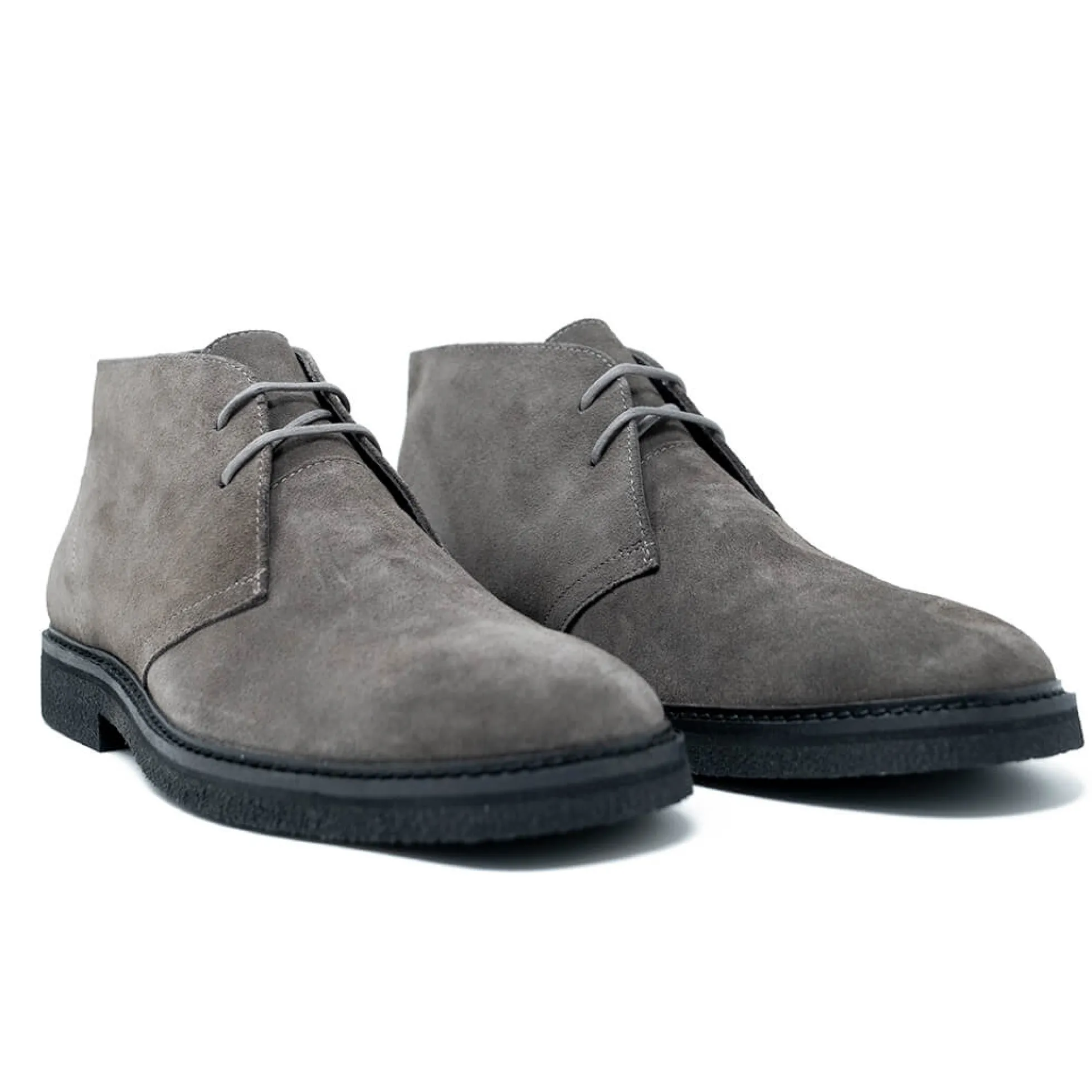 Walk London Slick Desert Boot Grey Suede Discount
