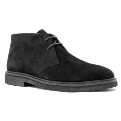 Walk London Slick Desert Boot Black Suede Best Sale