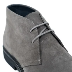 Walk London Slick Desert Boot Grey Suede Discount