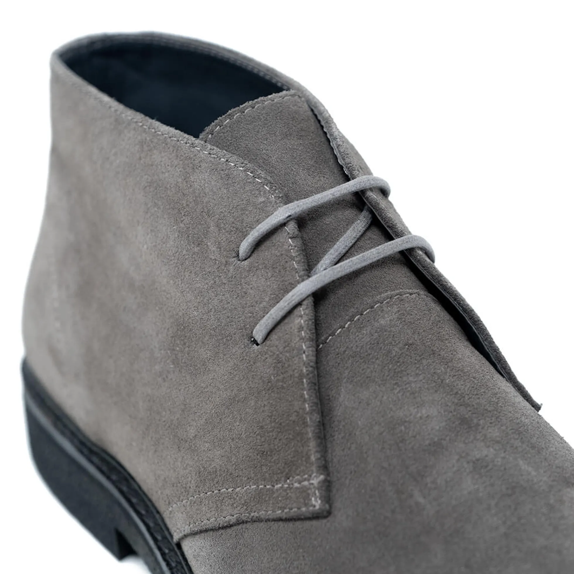 Walk London Slick Desert Boot Grey Suede Discount