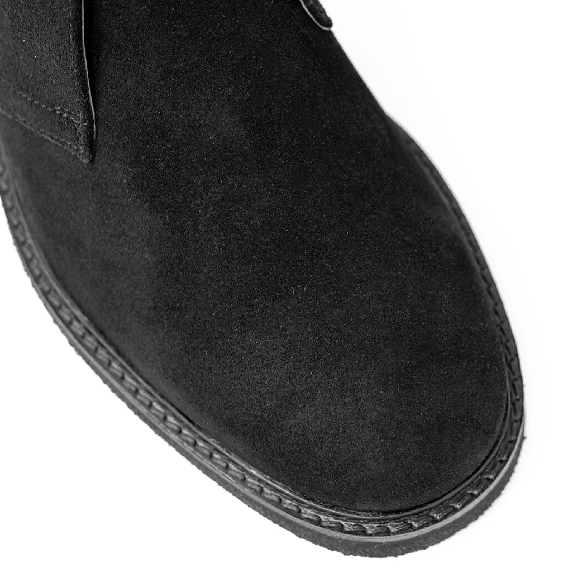 Walk London Slick Desert Boot Black Suede Best Sale