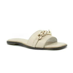 Walk London St Tropez Chain Sandal Latte Flash Sale