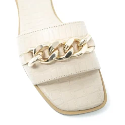 Walk London St Tropez Chain Sandal Latte Cheap