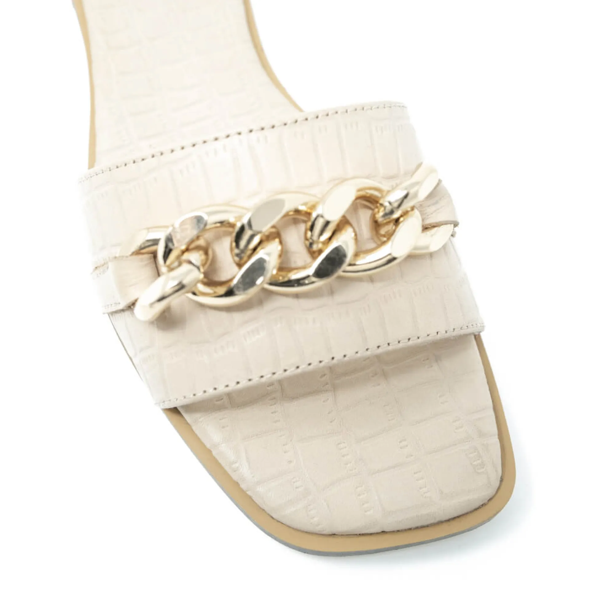 Walk London St Tropez Chain Sandal Latte Cheap