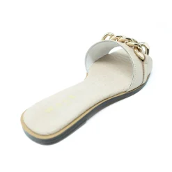 Walk London St Tropez Chain Sandal Latte Flash Sale