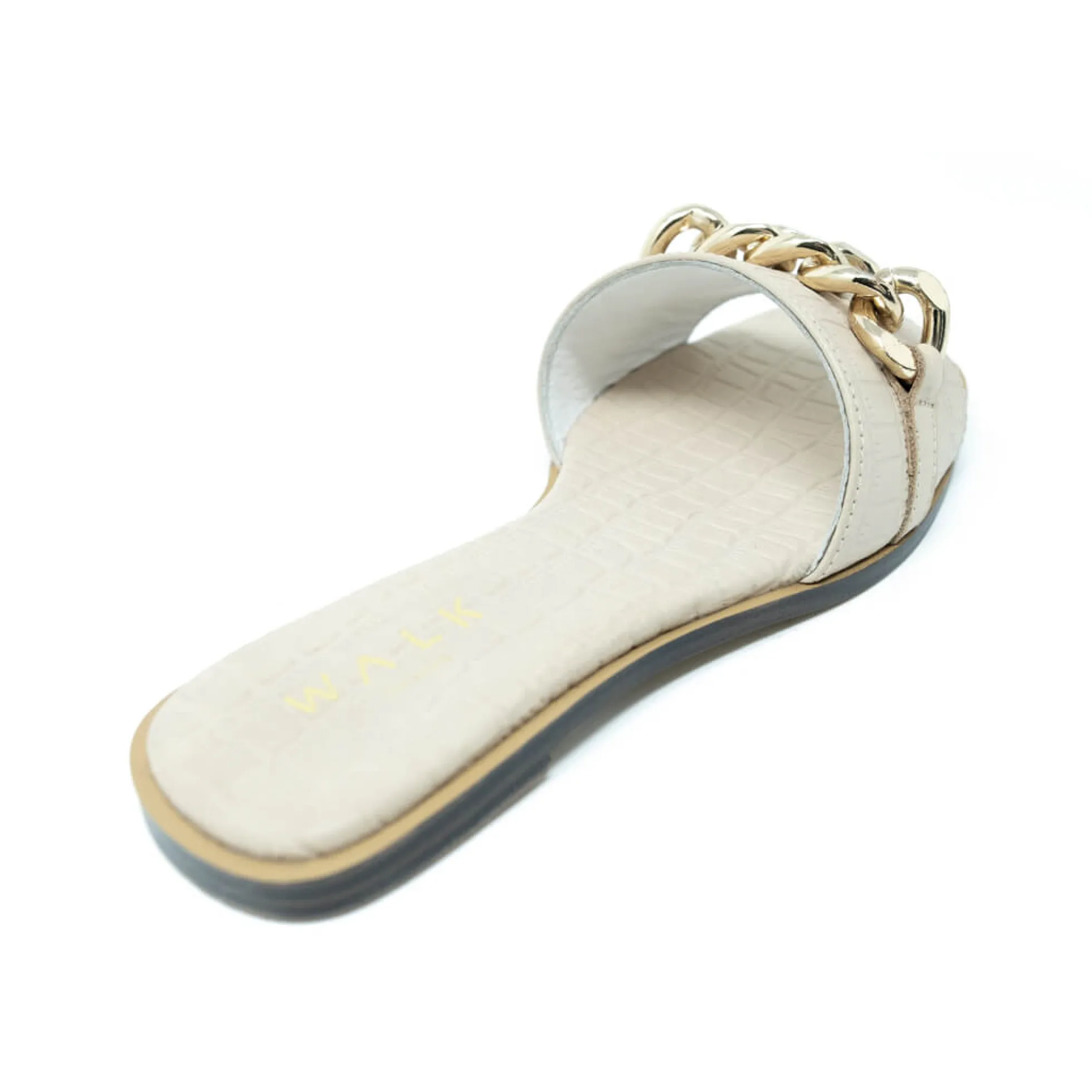 Walk London St Tropez Chain Sandal Latte Cheap