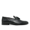 Walk London Terry Tassel Loafer Black Leather Best