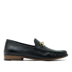 Walk London Tino Bone Loafer Black Leather Sale