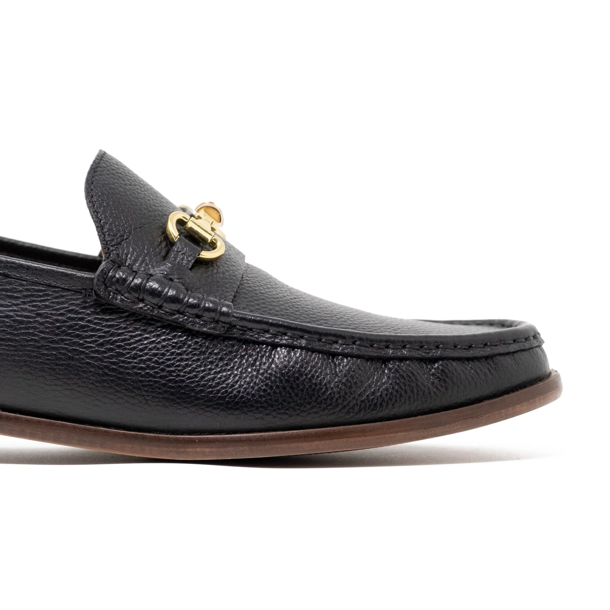 Walk London Tino Bone Loafer Black Leather Sale