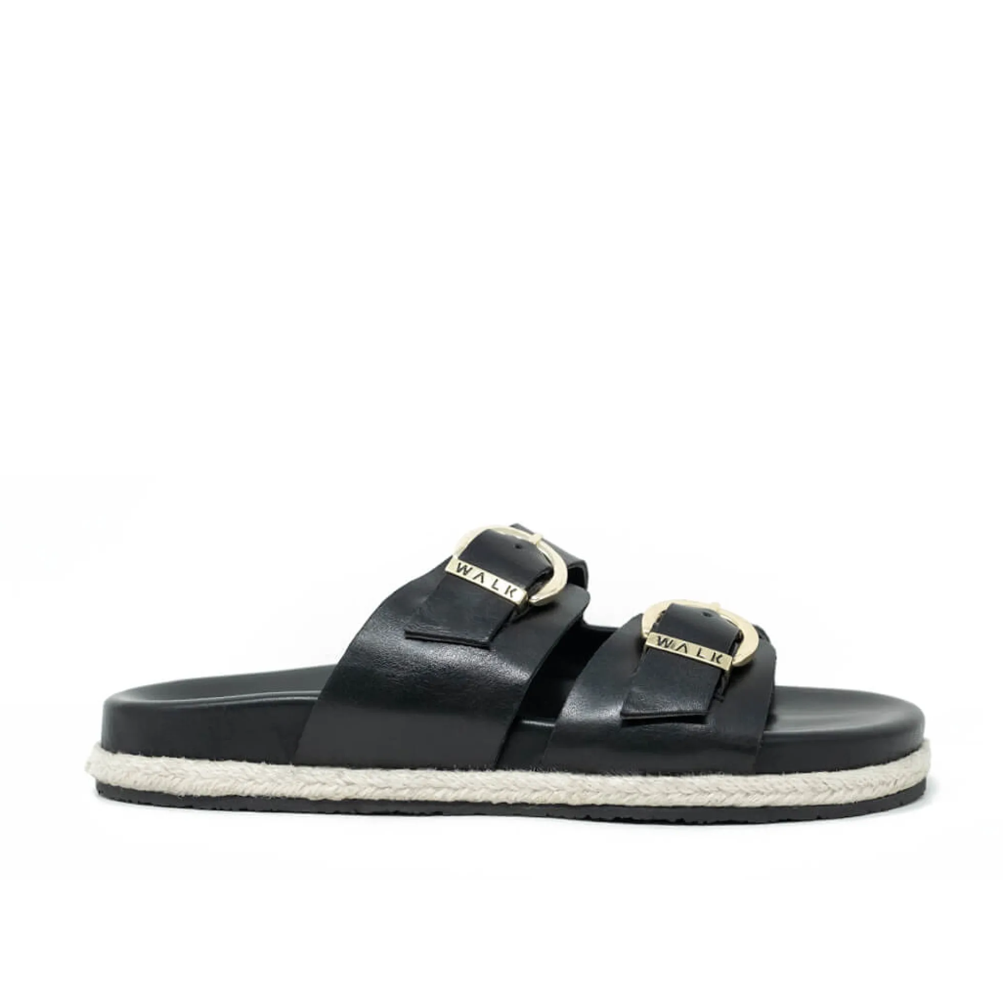 Walk London Valencia Sandal Black Shop