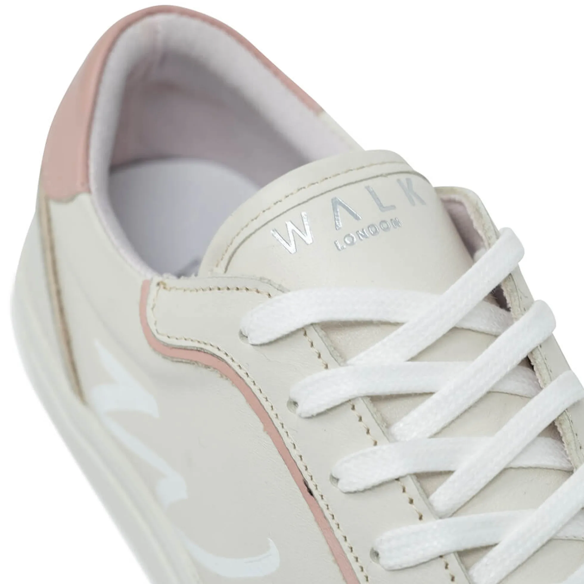 Walk London Valley Sneaker Off White & Nude Hot