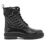 Walk London Vera Quilted Combat Boot Black Clearance