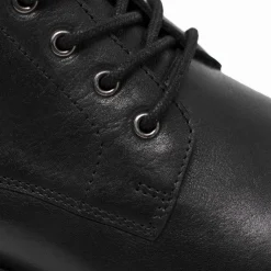 Walk London Wolf Toe Cap Boot Black Leather Best Sale
