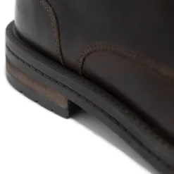 Walk London Wolf Toe Cap Boot Brown Leather Store