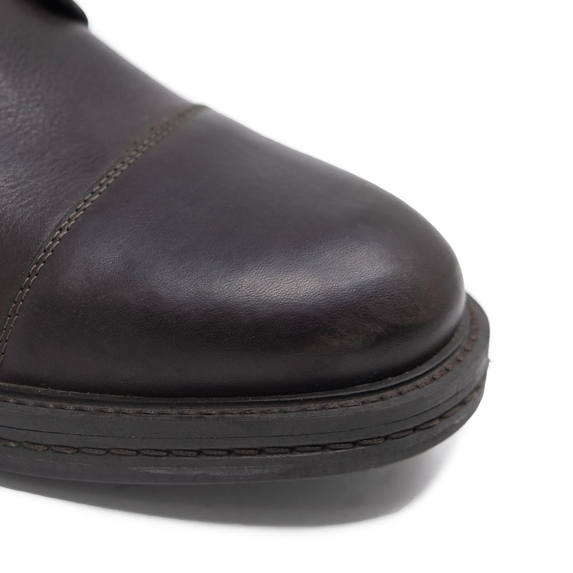 Walk London Wolf Toe Cap Boot Brown Leather Store